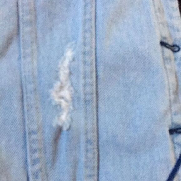 Pacsun distressed blue Jean jacket Small cotton distressed - Picture 8 of 9